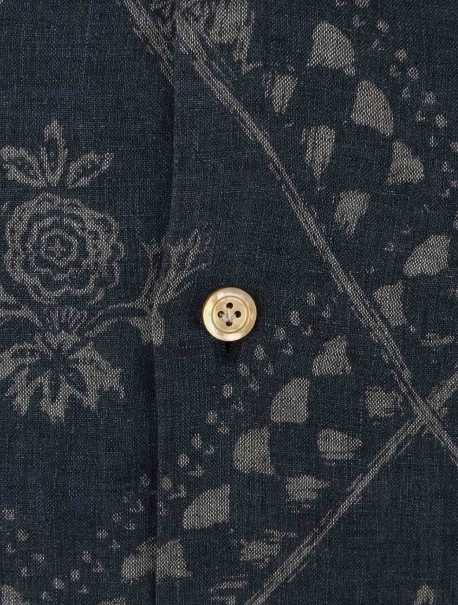 Kiton Blue Linen Shirt