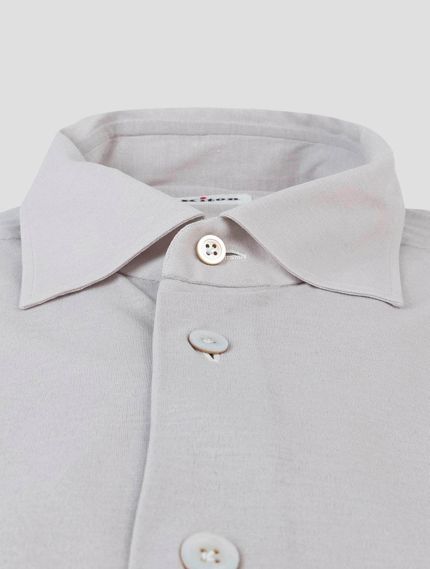Kiton Beige Cotton Shirt