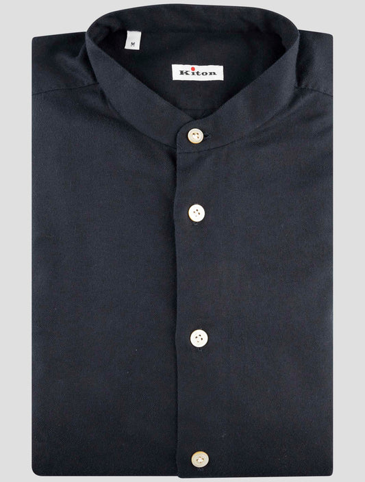 Kiton Black Cotton Shirt