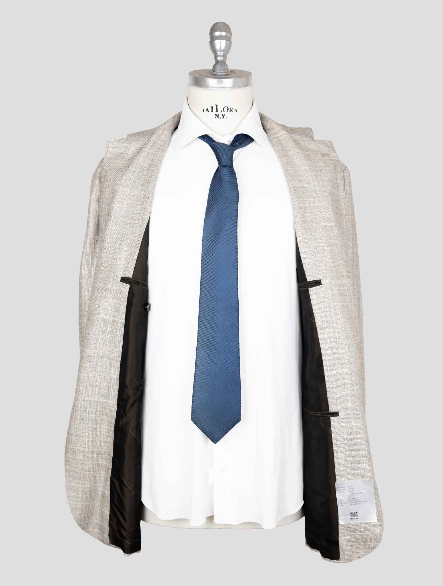 Kiton Gray Cashmere Silk Blazer