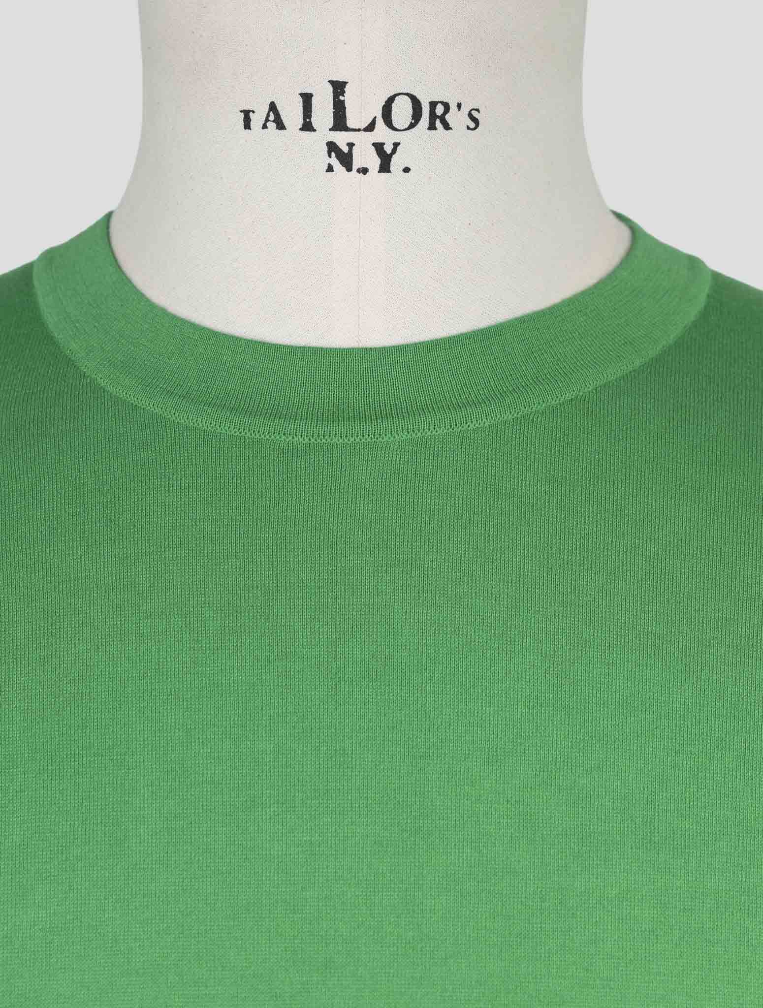 Kiton Green Cotton T-Shirt