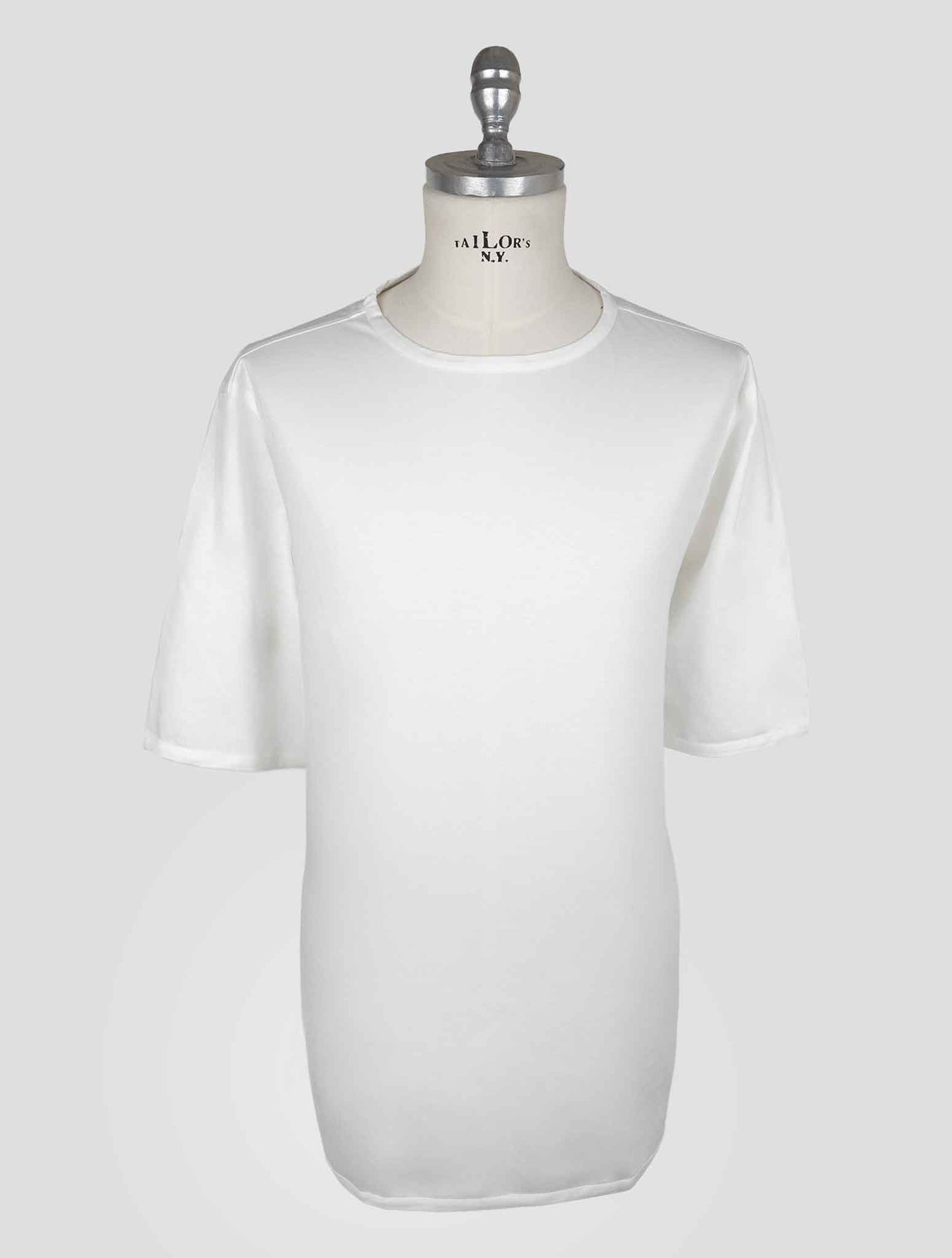 Kiton White Cotton T-Shirt