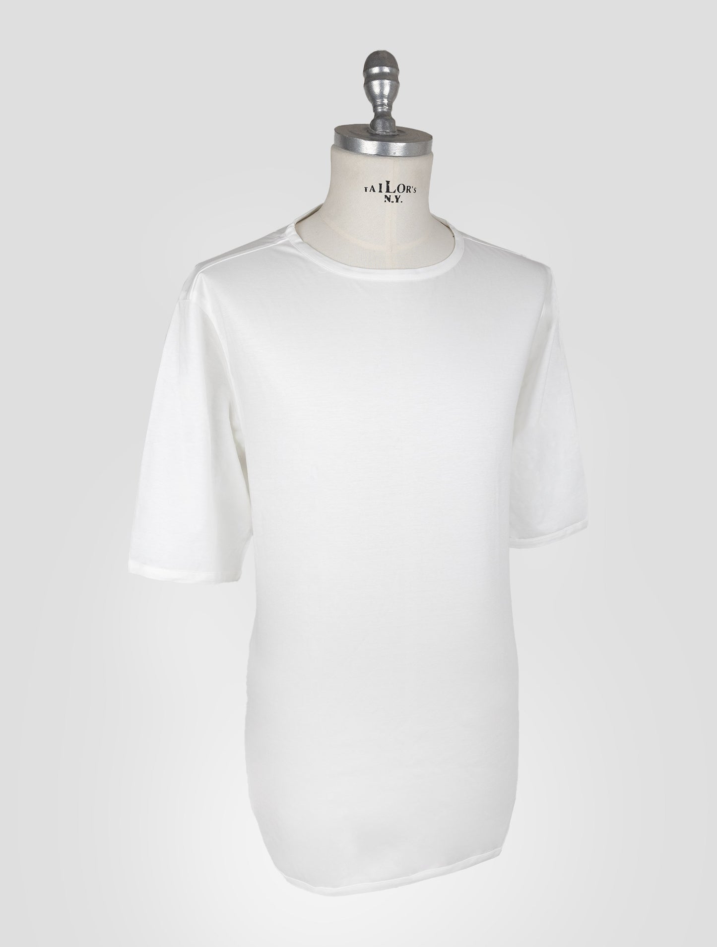 Kiton White Cotton T-Shirt
