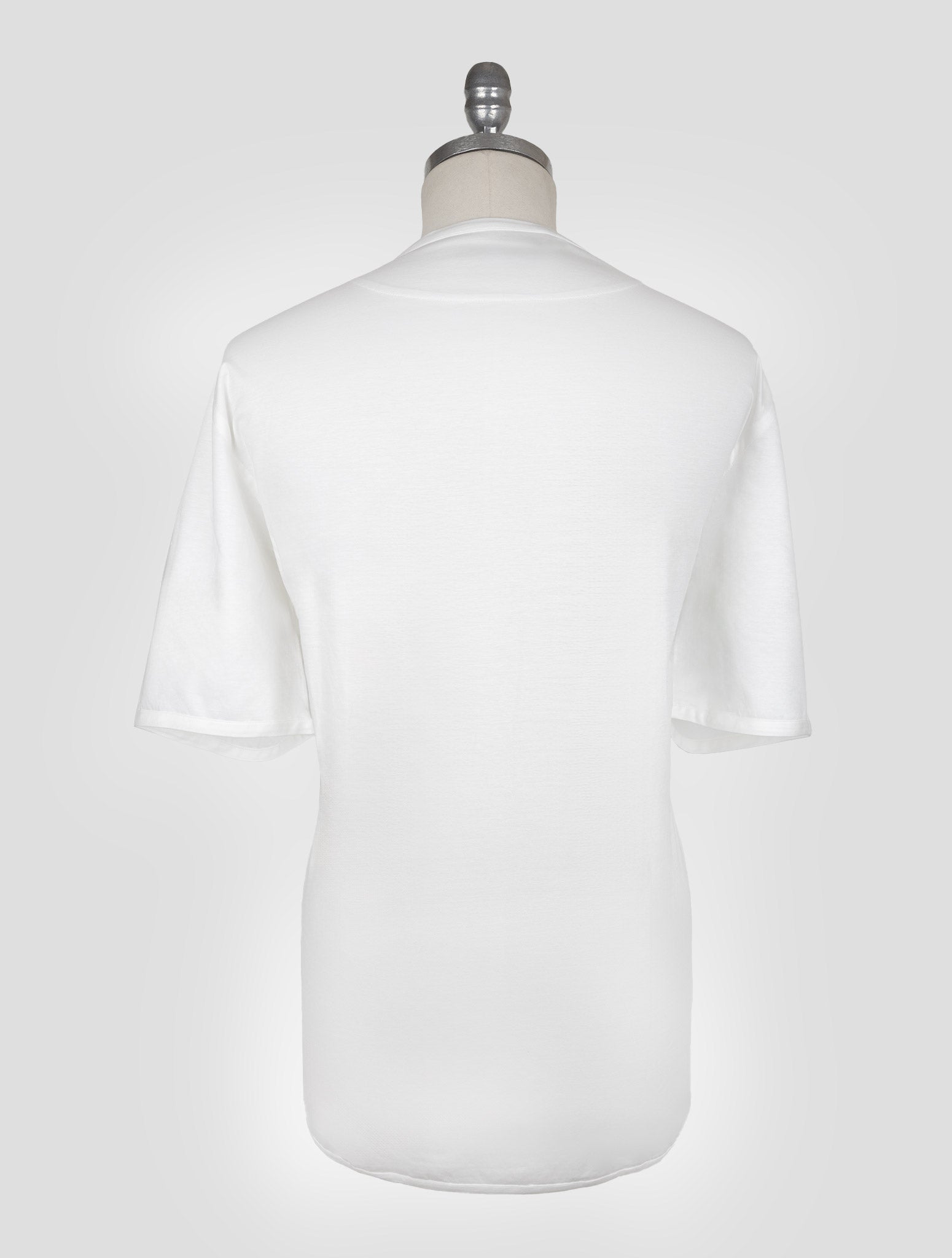 Kiton White Cotton T-Shirt