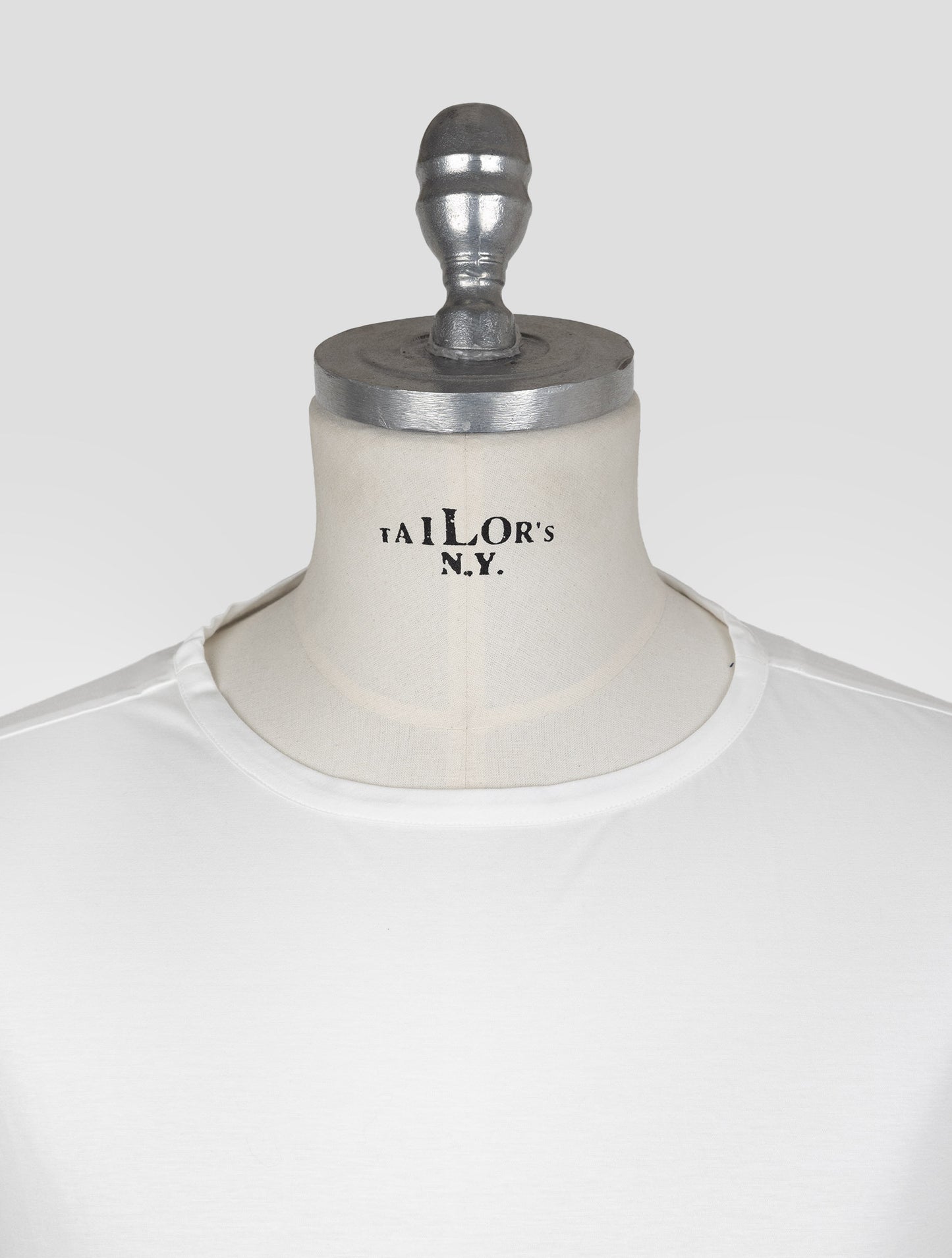 Kiton White Cotton T-Shirt