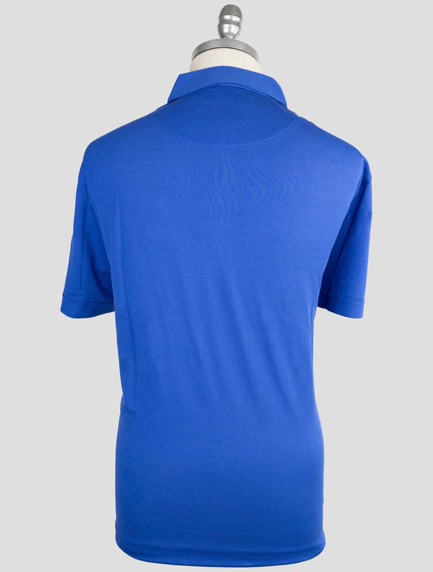 Kiton Blue Cotton Polo