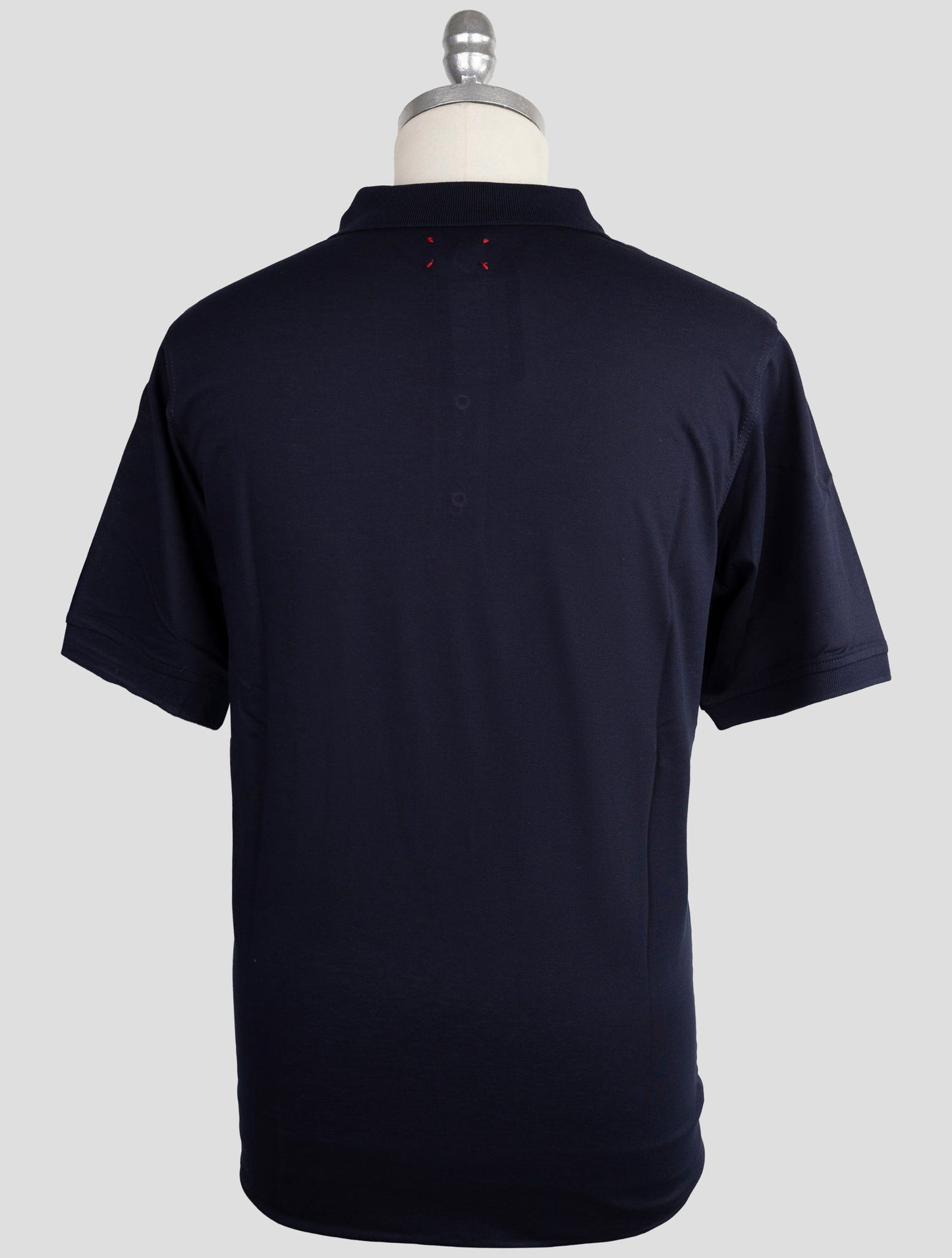Kiton Blue Cotton Polo