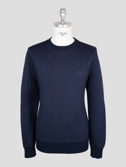 Kiton Knt Blue Viscose Ea Sweater Crewneck