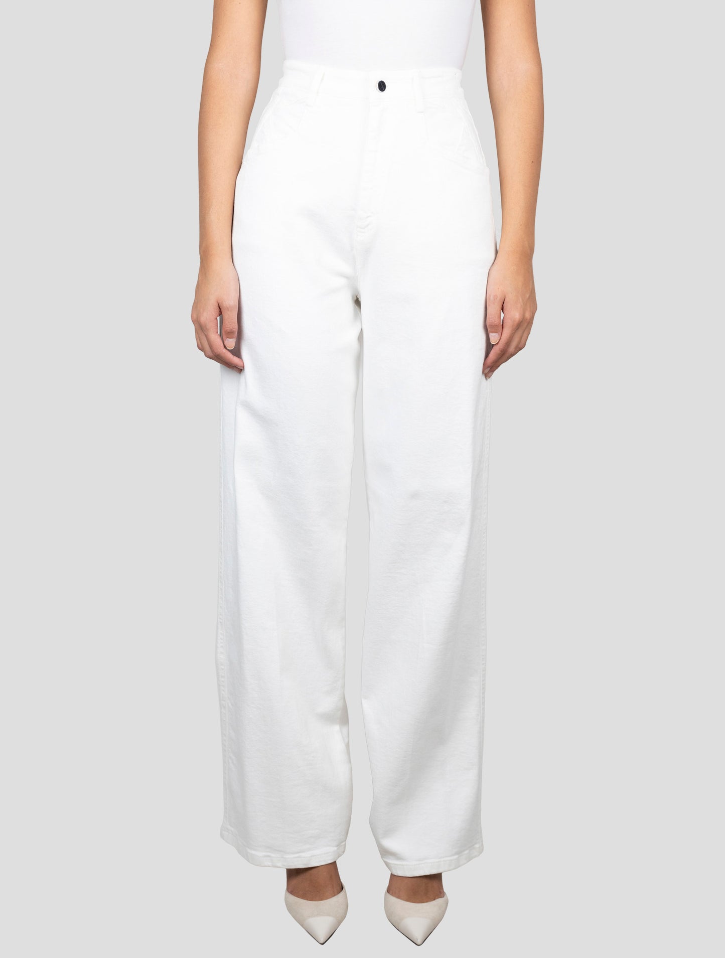 Kiton White Cotton Cashmere Ea Pants