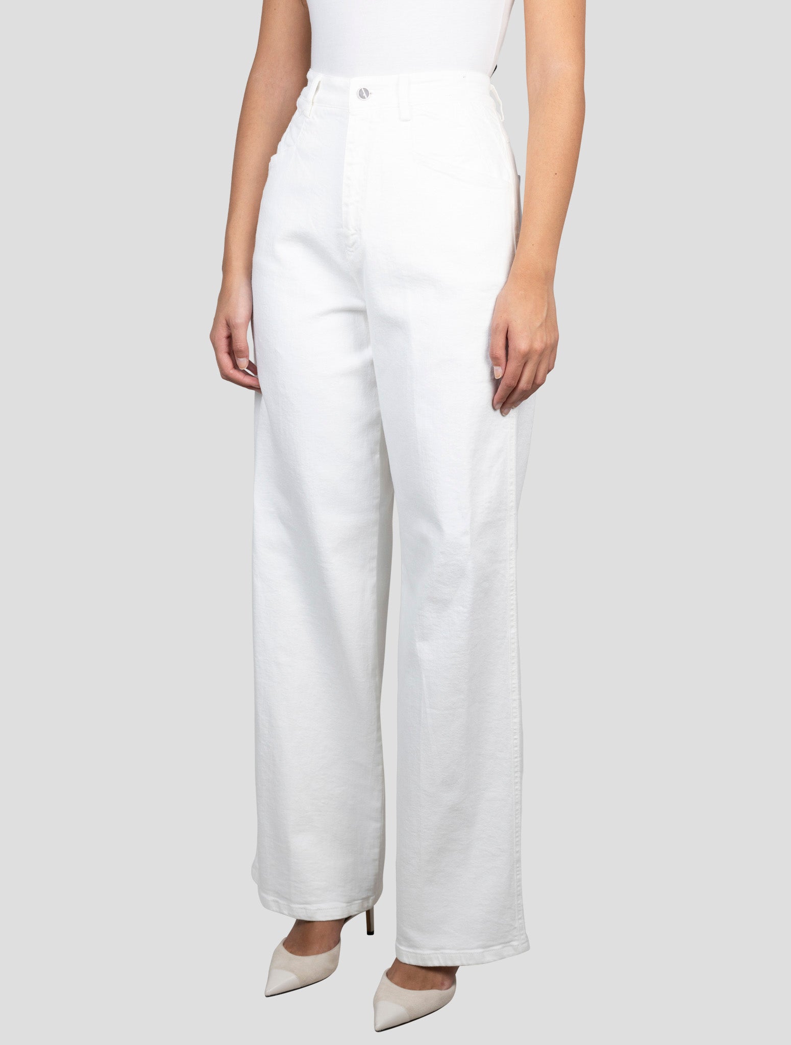 Kiton White Cotton Cashmere Ea Pants