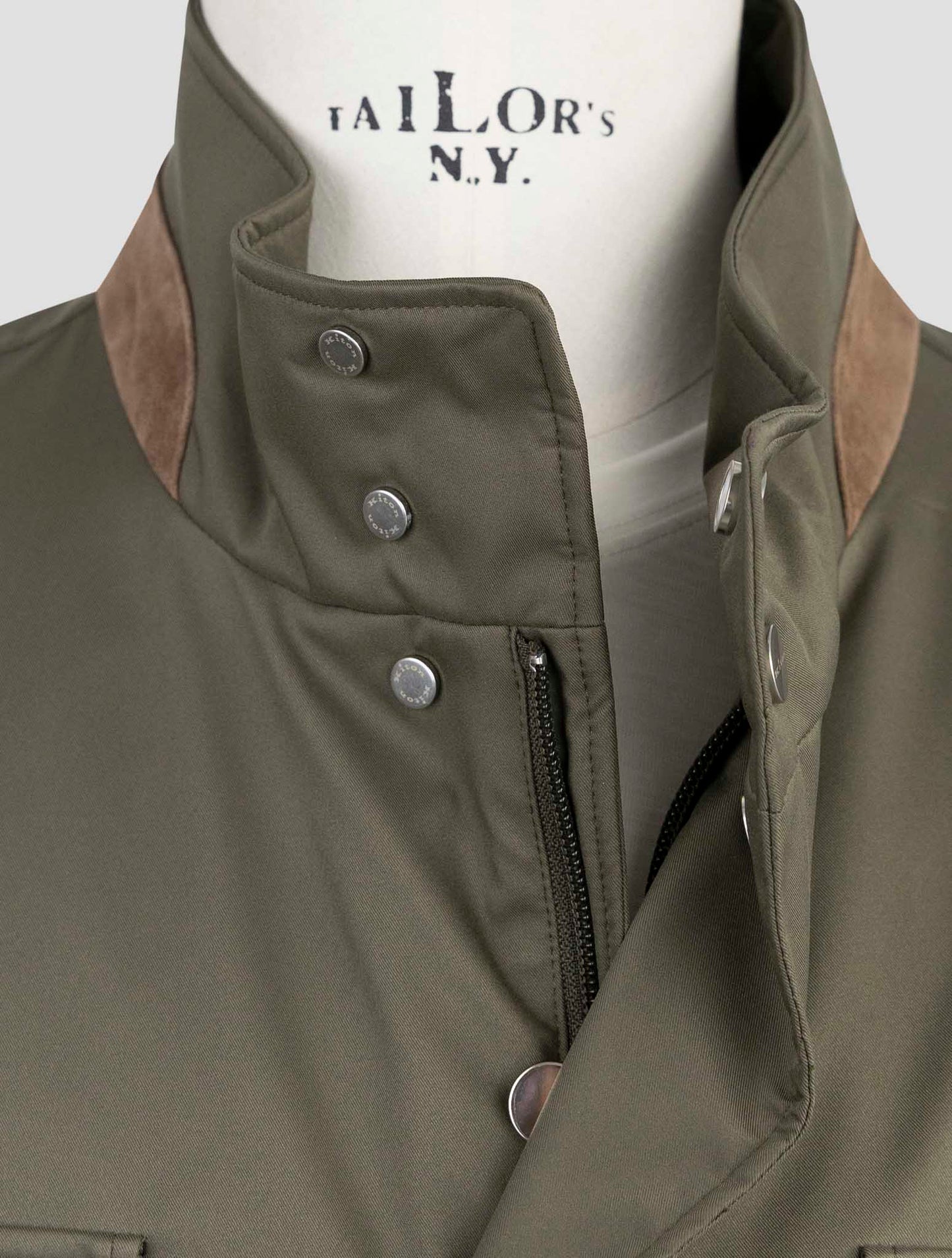 Kiton Green Pl Coat