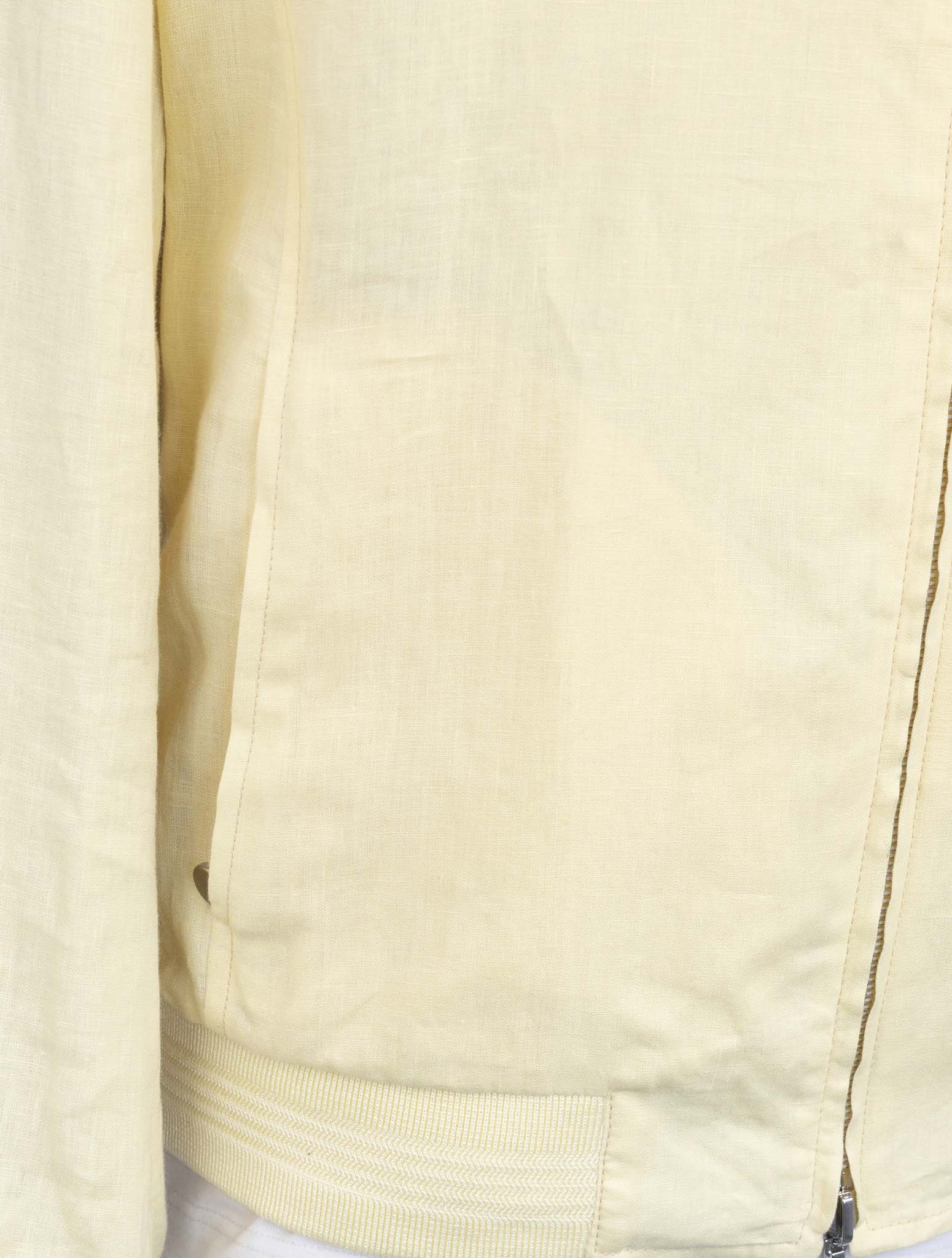 Kiton Yellow Linen Coat