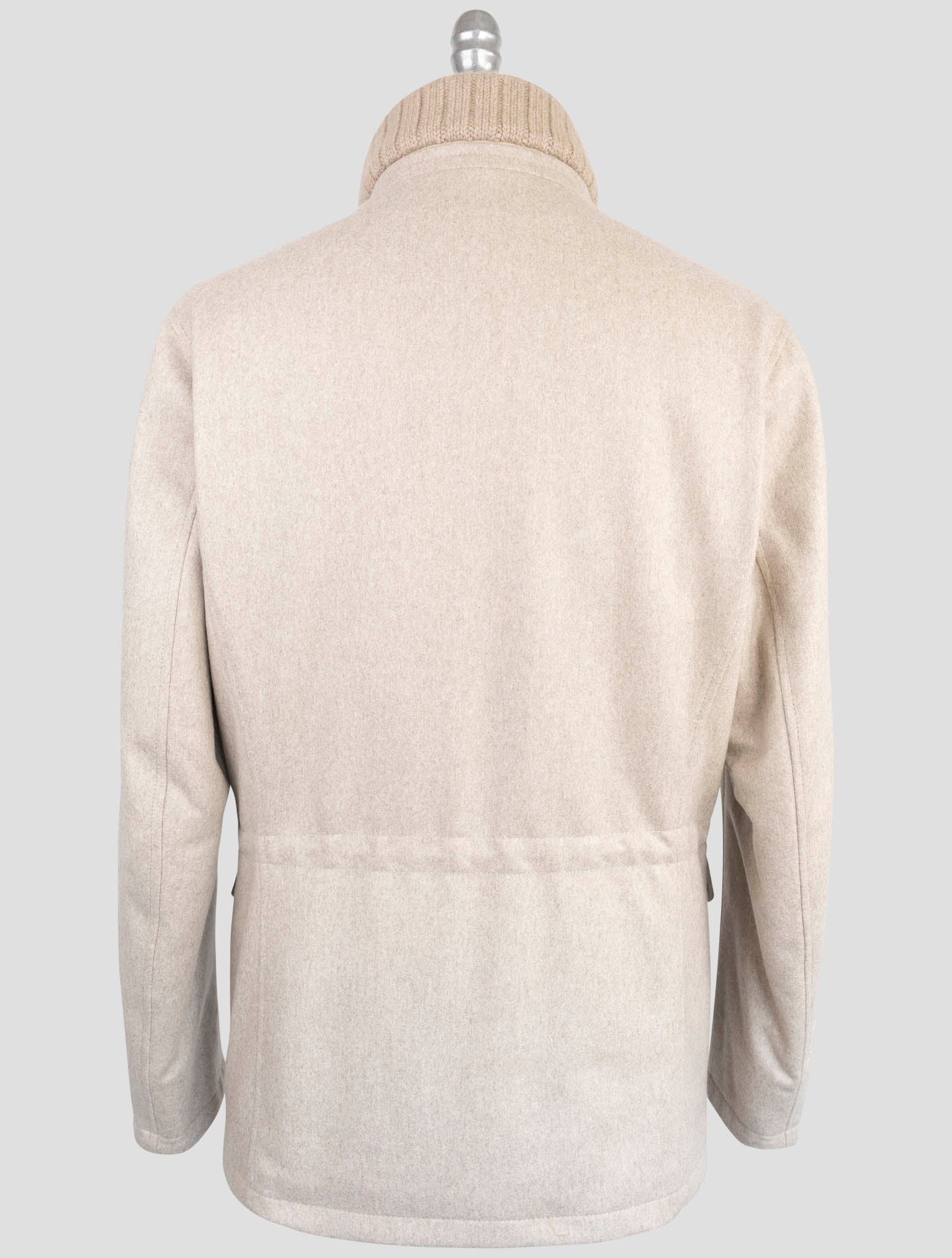 Kiton Beige Cashmere Coat