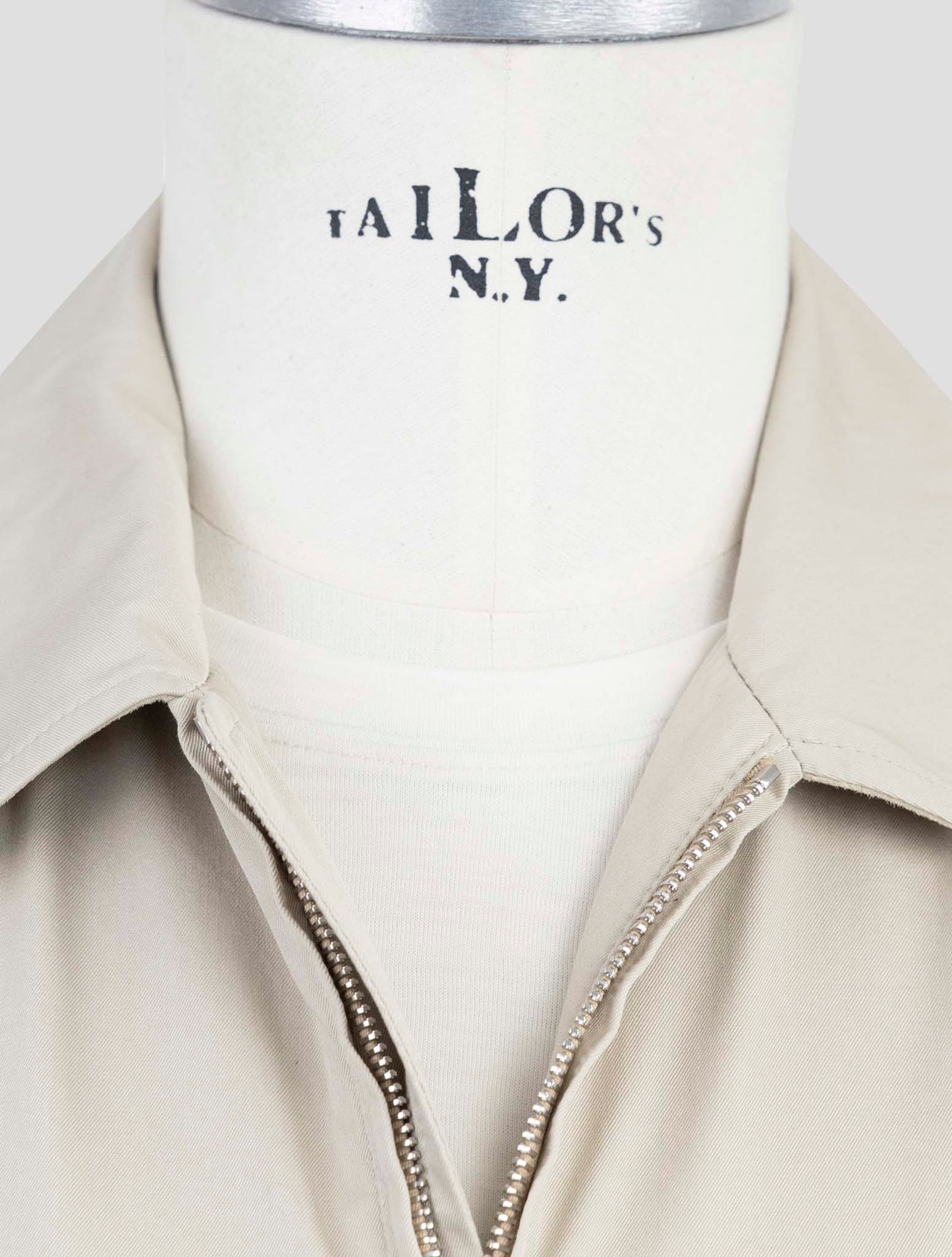 Kiton Beige Cotton Pa Coat