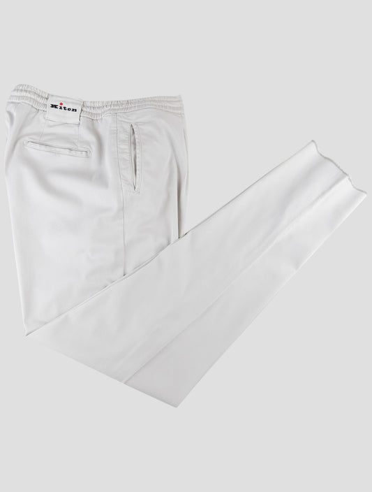 Kiton Light Gray Lyocell Ea Pants