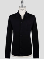 Kiton Knt Dark Blue Cotton Shirt