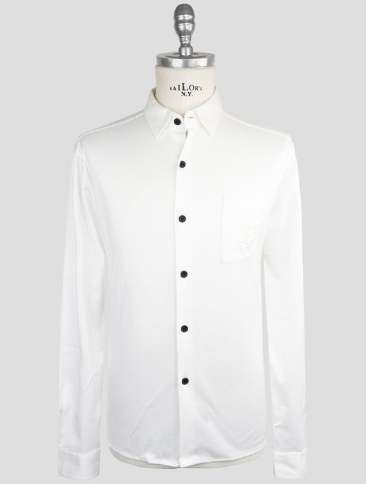 Kiton Knt White Cotton Shirt