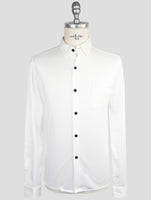 Kiton Knt White Cotton Shirt
