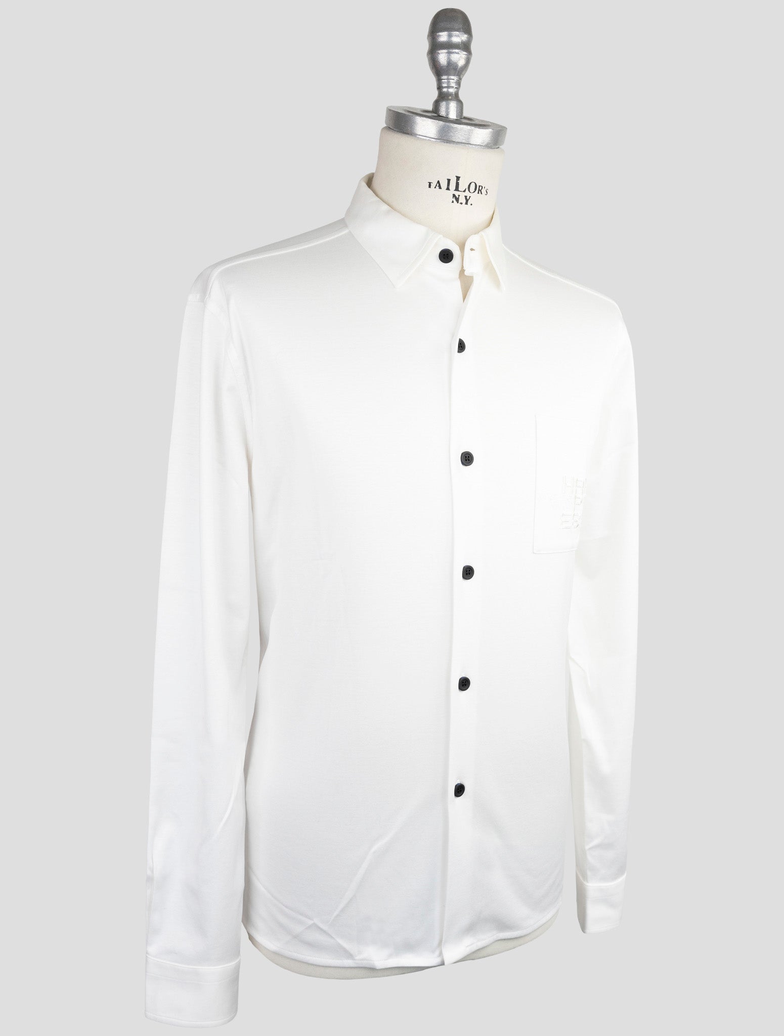 Kiton Knt White Cotton Shirt