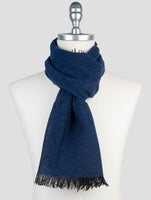 Kiton Blue Cashmere Scarf