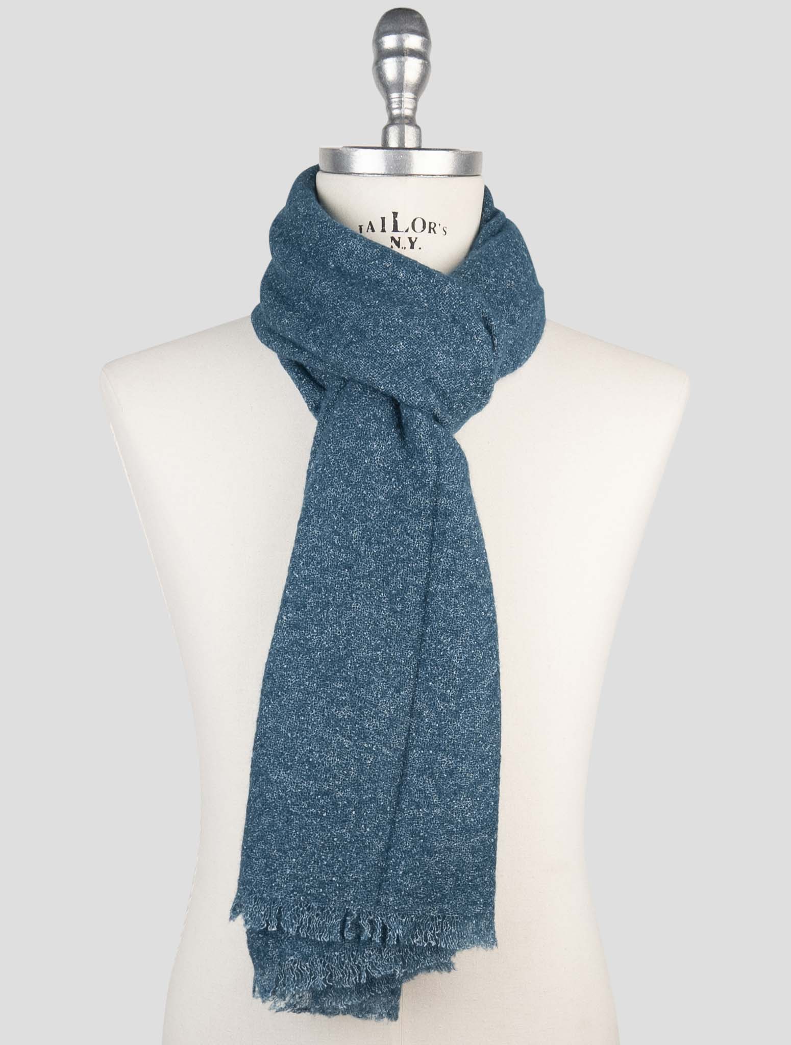 Kiton Green Cashmere Scarf