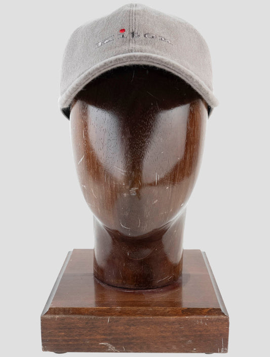 Kiton Taupe Cashmere Baseball Cap