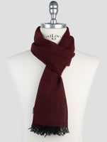 Kiton Burgundy Cashmere Scarf