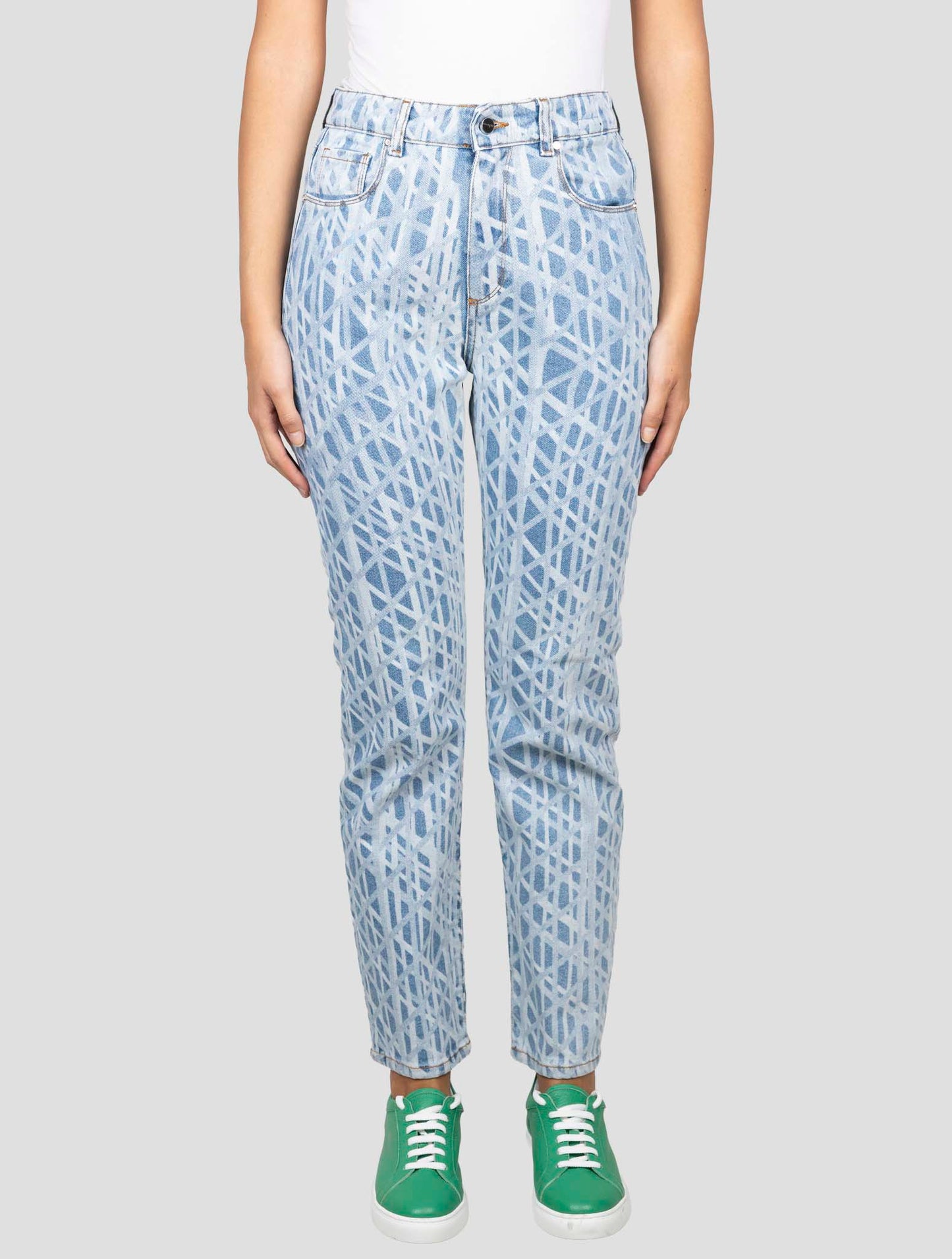 Kiton Light Blue Cotton Ea Jeans