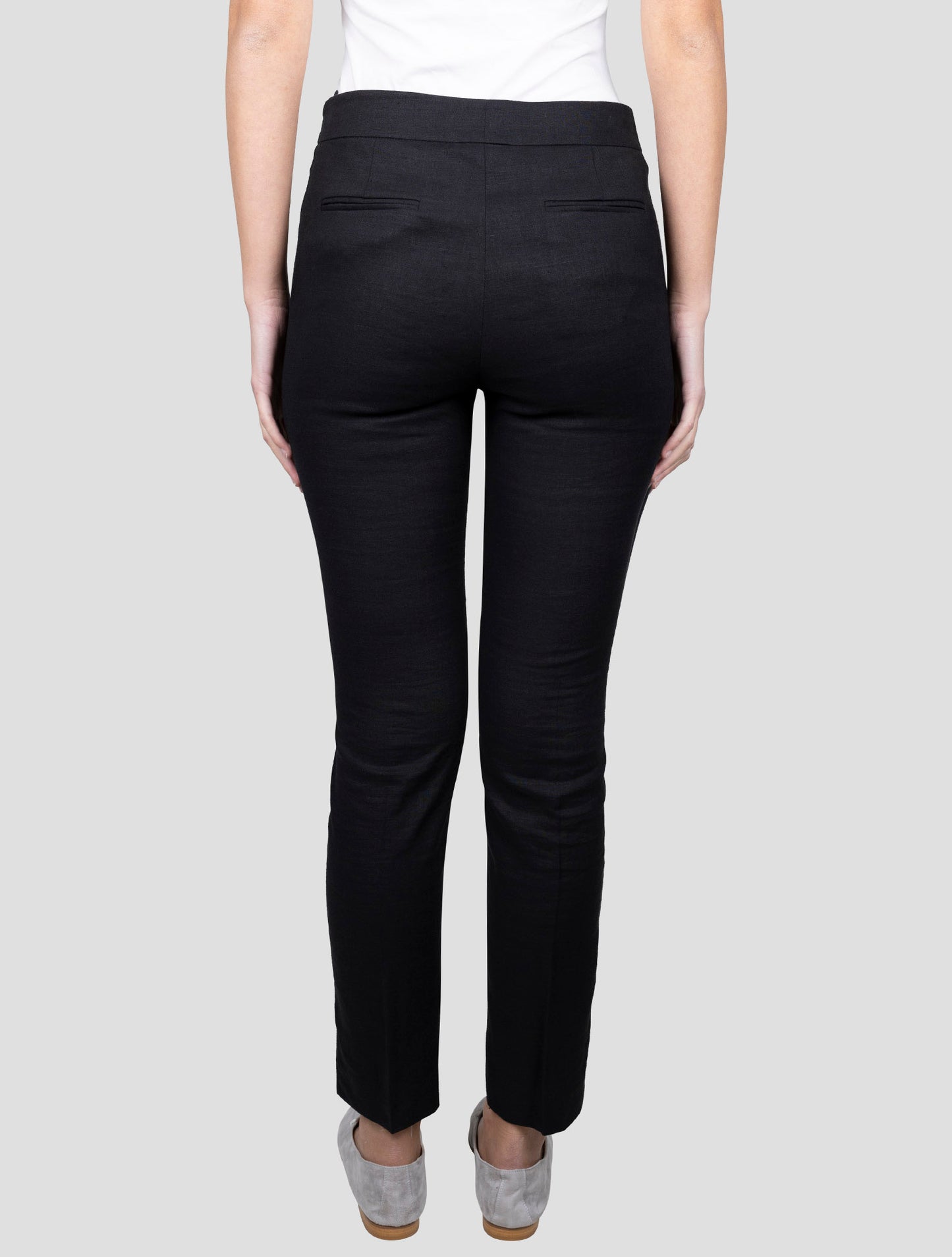Kiton Black Linen Viscose Ea Pants