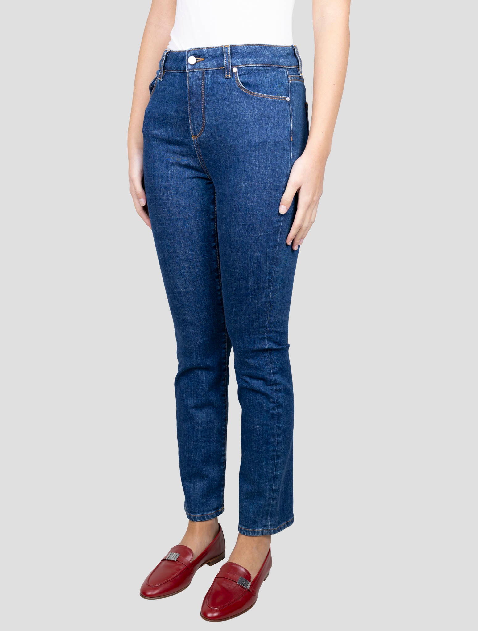 Kiton Blue Cotton Ea Jeans