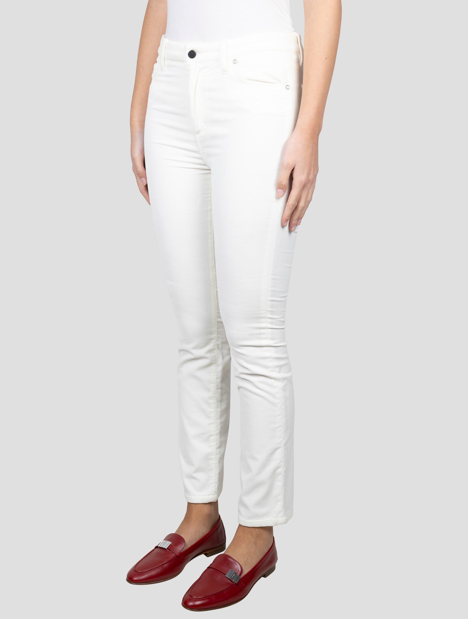 Kiton White Cotton Ea Jeans