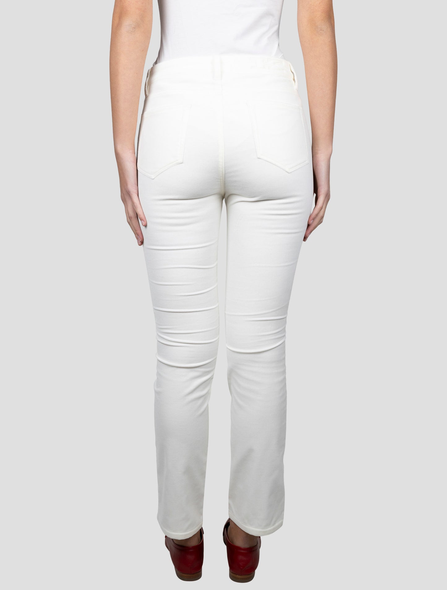 Kiton White Cotton Ea Jeans