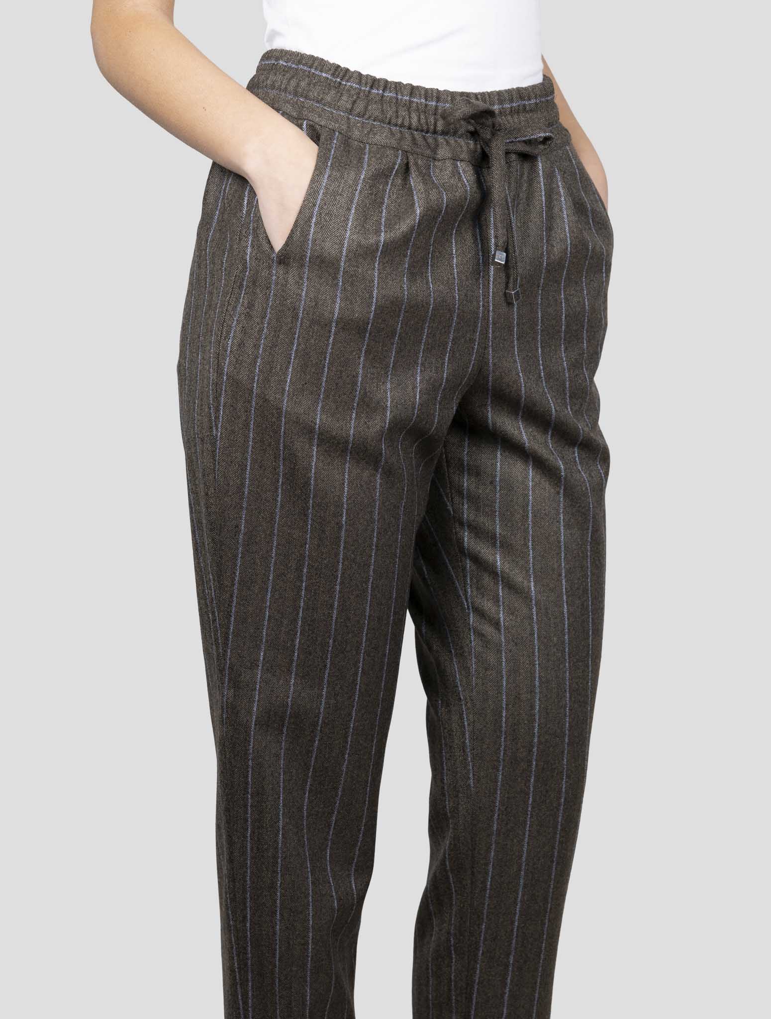 Kiton Brown Wool Pants