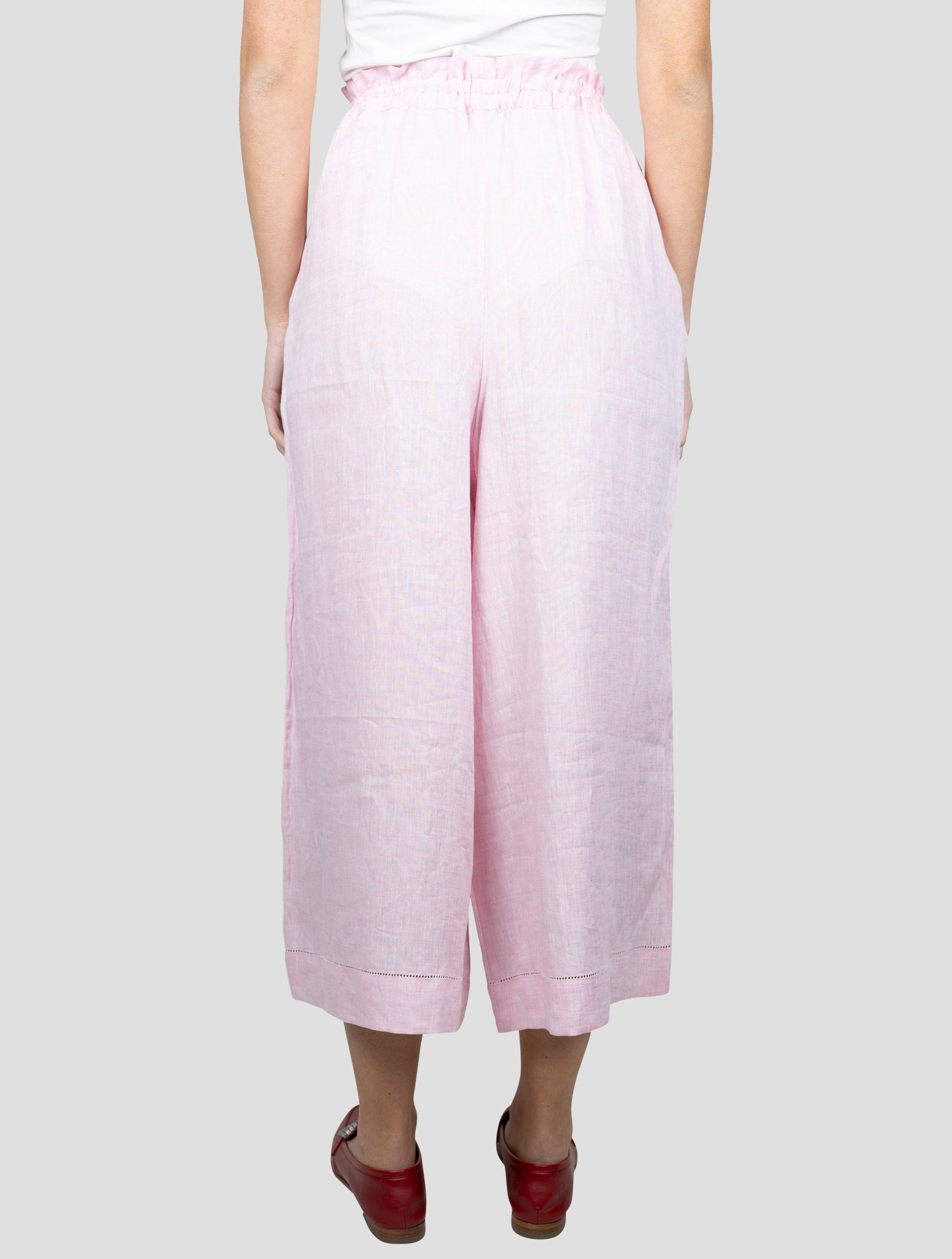 Kiton Pink Linen Short Pants
