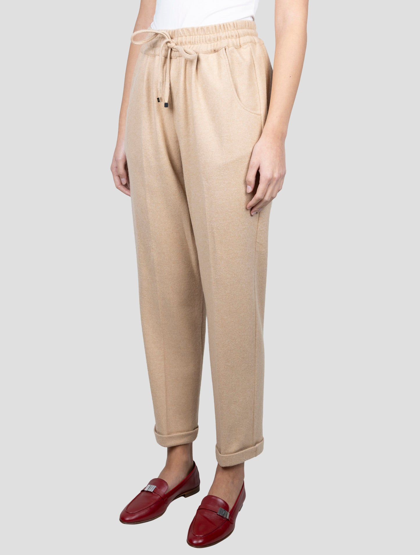 Kiton Brown Cashmere Pants