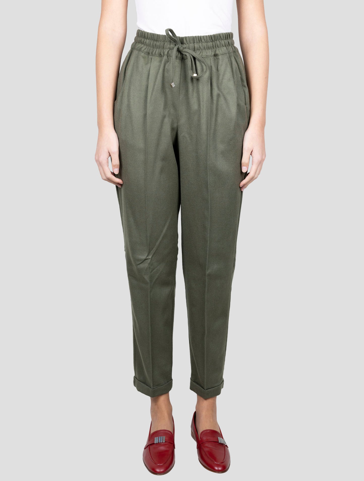 Kiton Green Cashmere Ea Pants