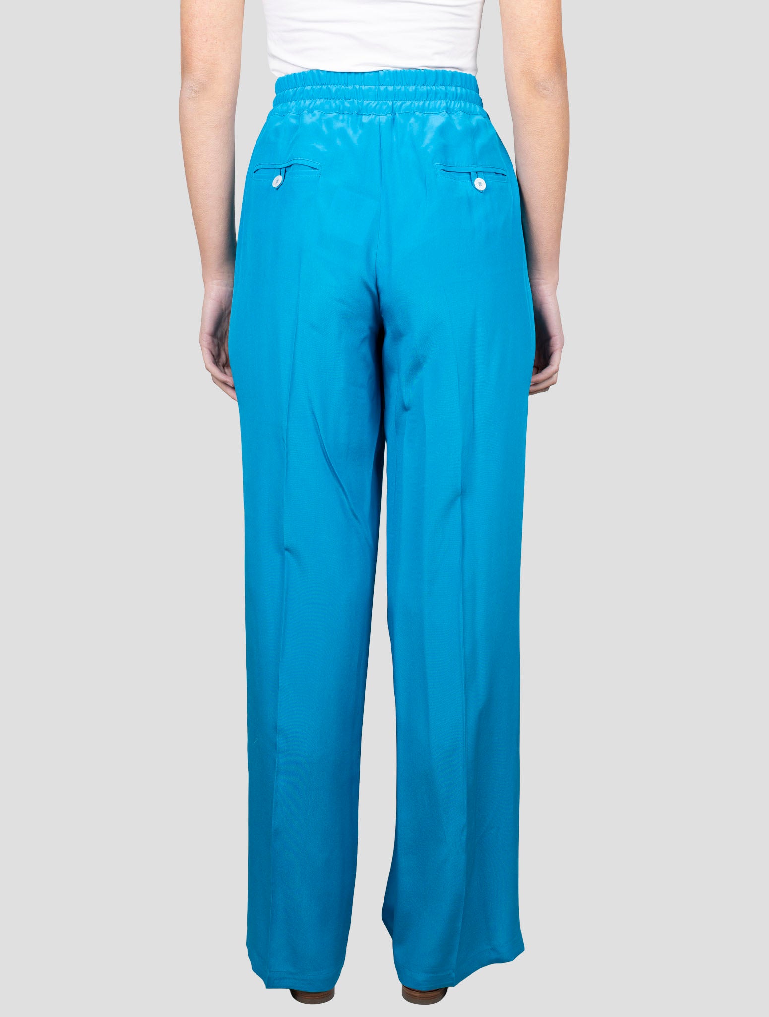 Kiton Light Blue Silk Jeans