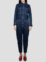Kiton Blue Cotton Ea Jumpsuit
