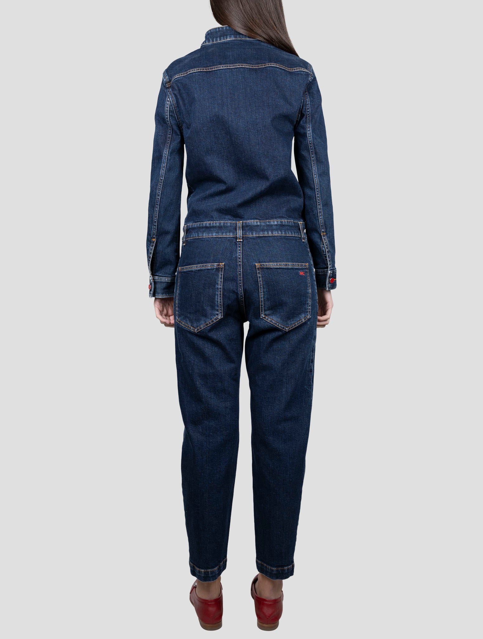 Kiton Blue Cotton Ea Jumpsuit