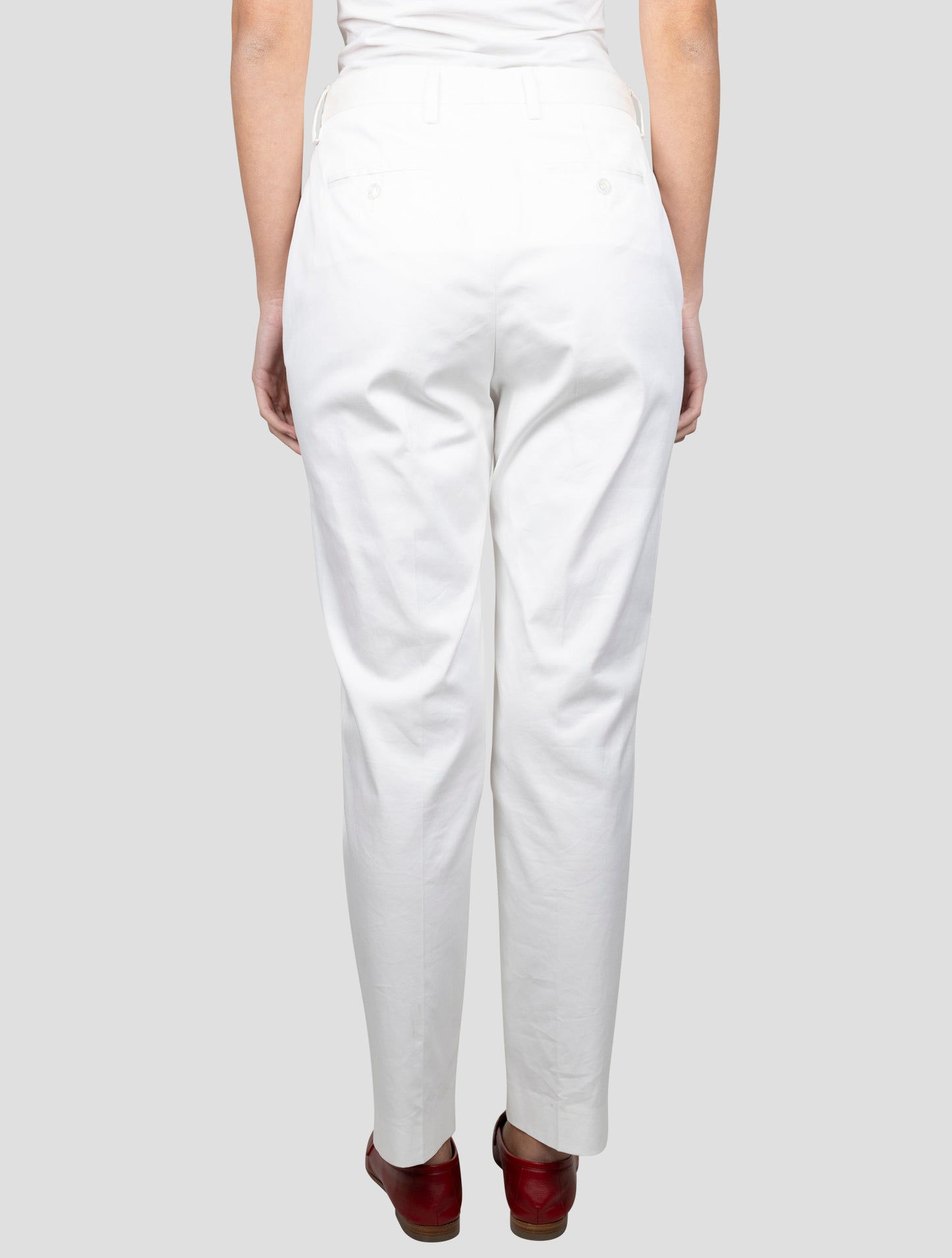 Kiton White Cotton Ea Pants