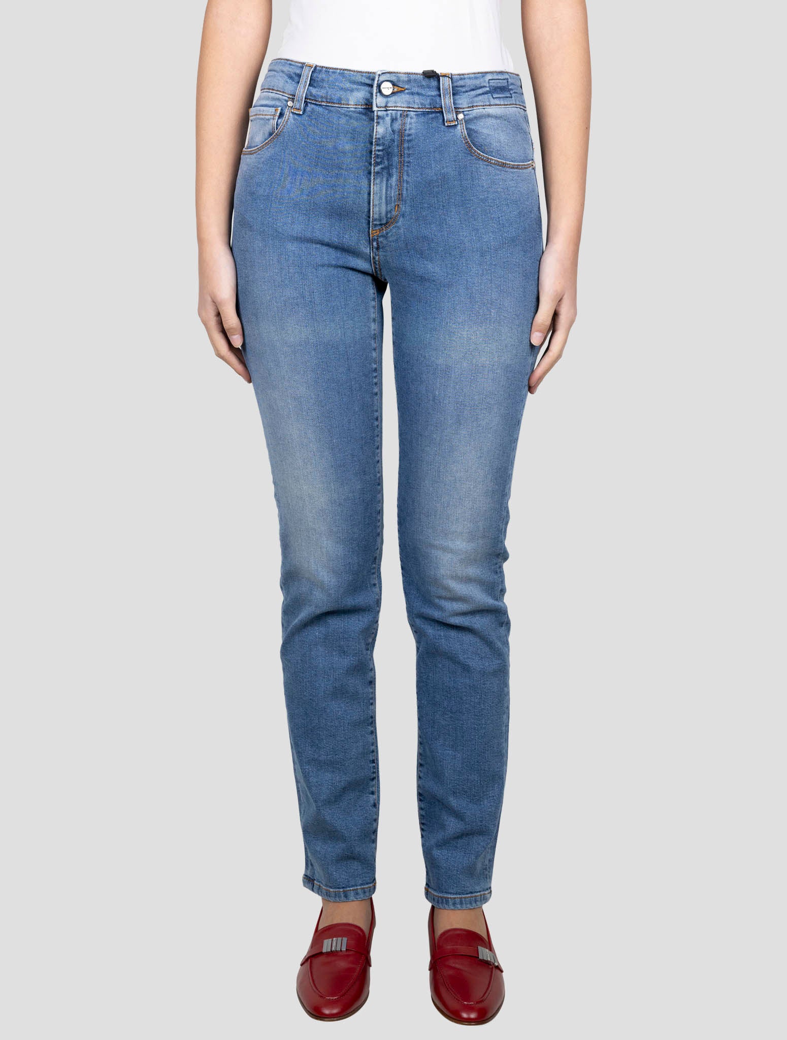 Kiton Blue Cotton Ea Jeans