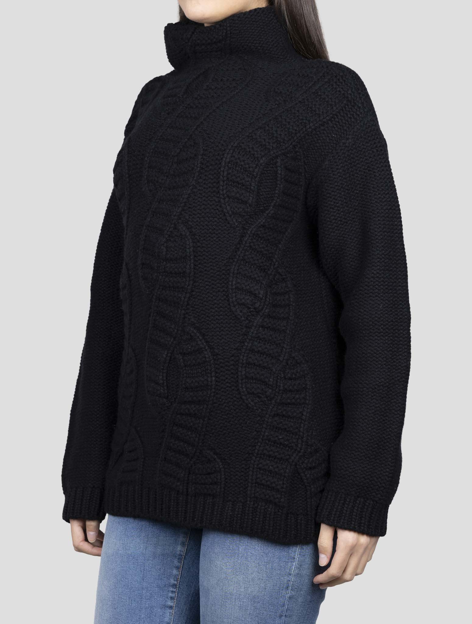 Kiton Black Cashmere Sweater Turtleneck