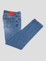 Kiton Blue Cotton Ea Jeans