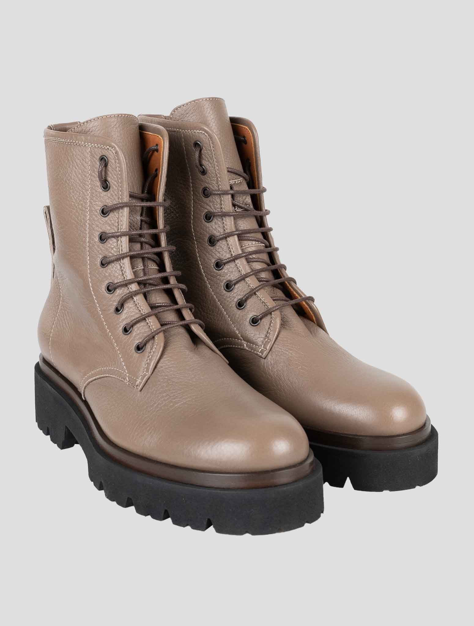 Kiton Brown Leather Boots