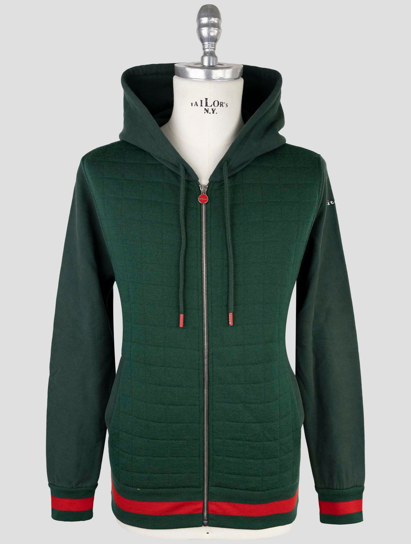 Kiton Green Wool Nylon Ea Tracksuit