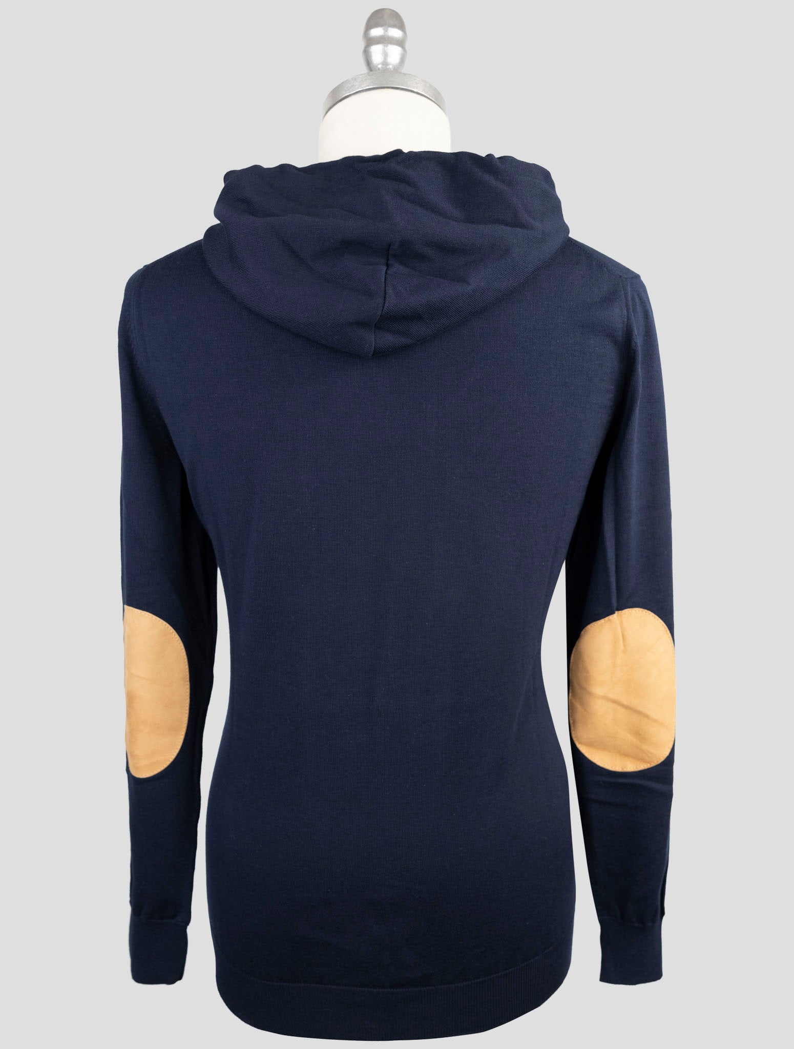 Kiton Blue Cotton Sweater