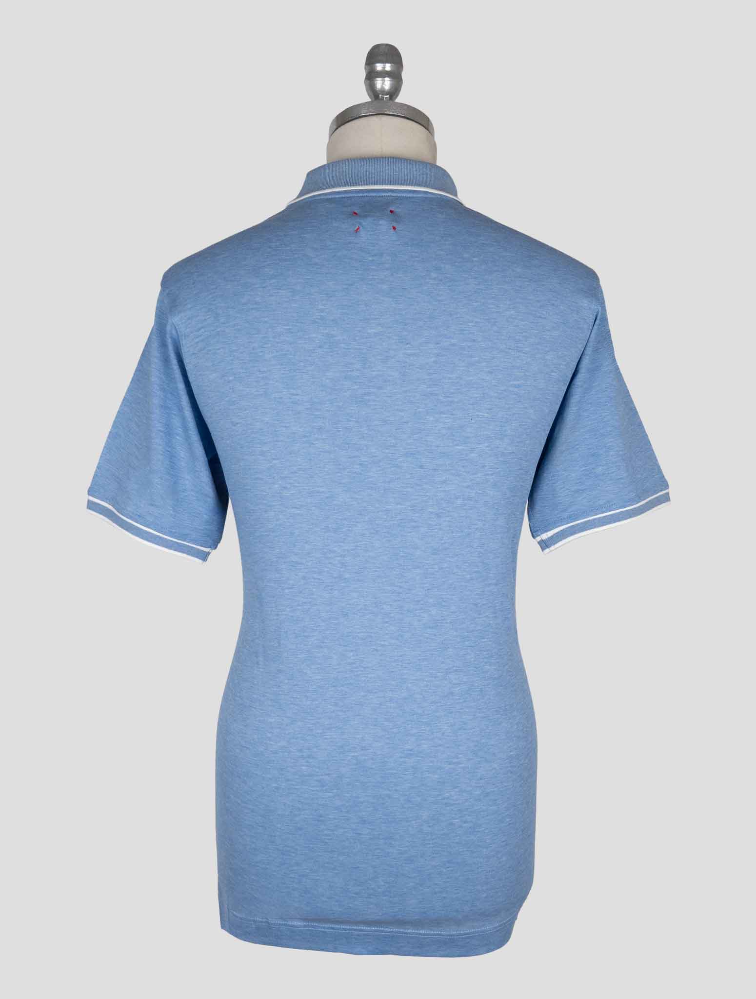 Kiton Light blue Cotton Polo