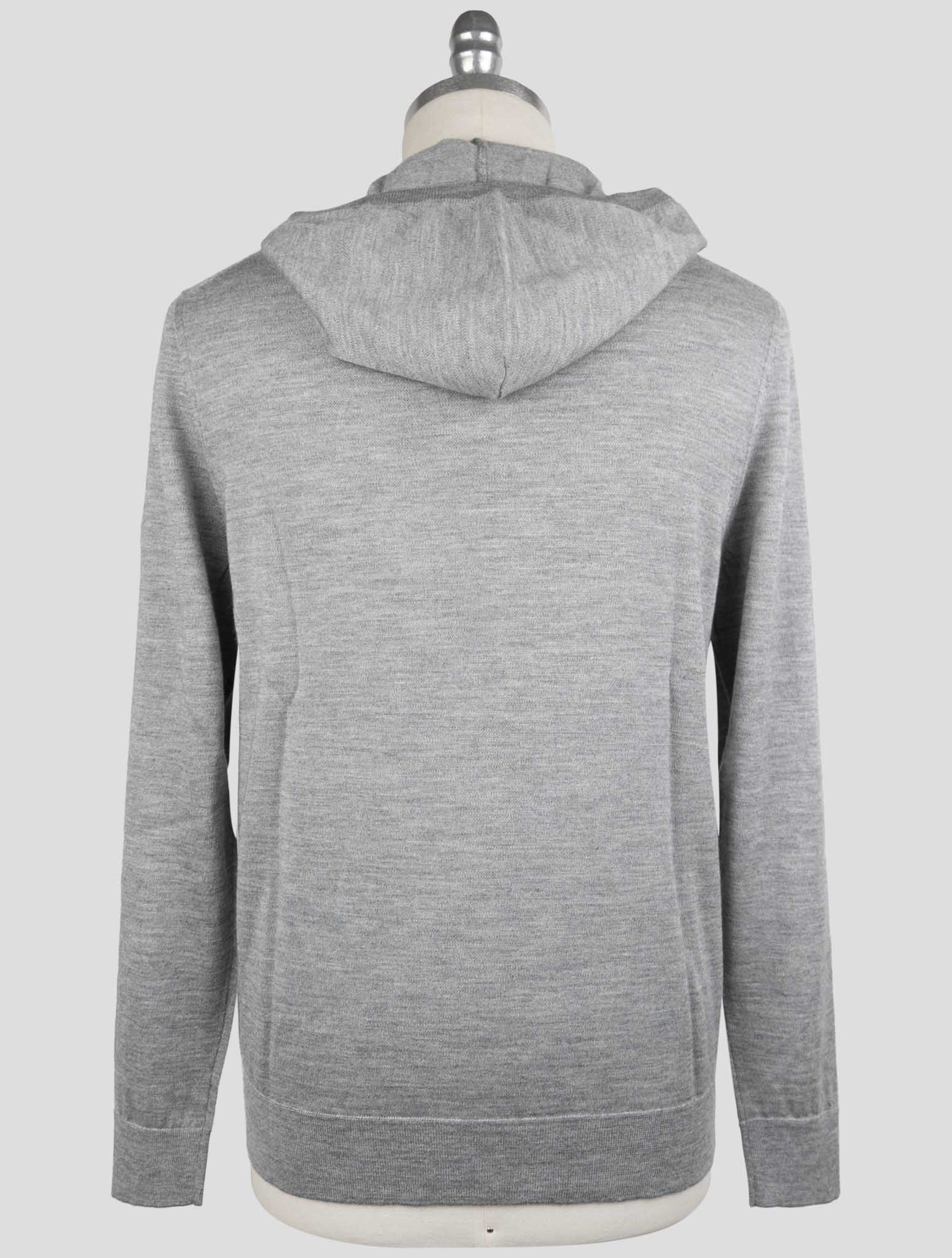 Kiton Gray Cashmere Silk Sweater