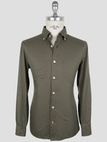 Kiton Green Cotton Shirt