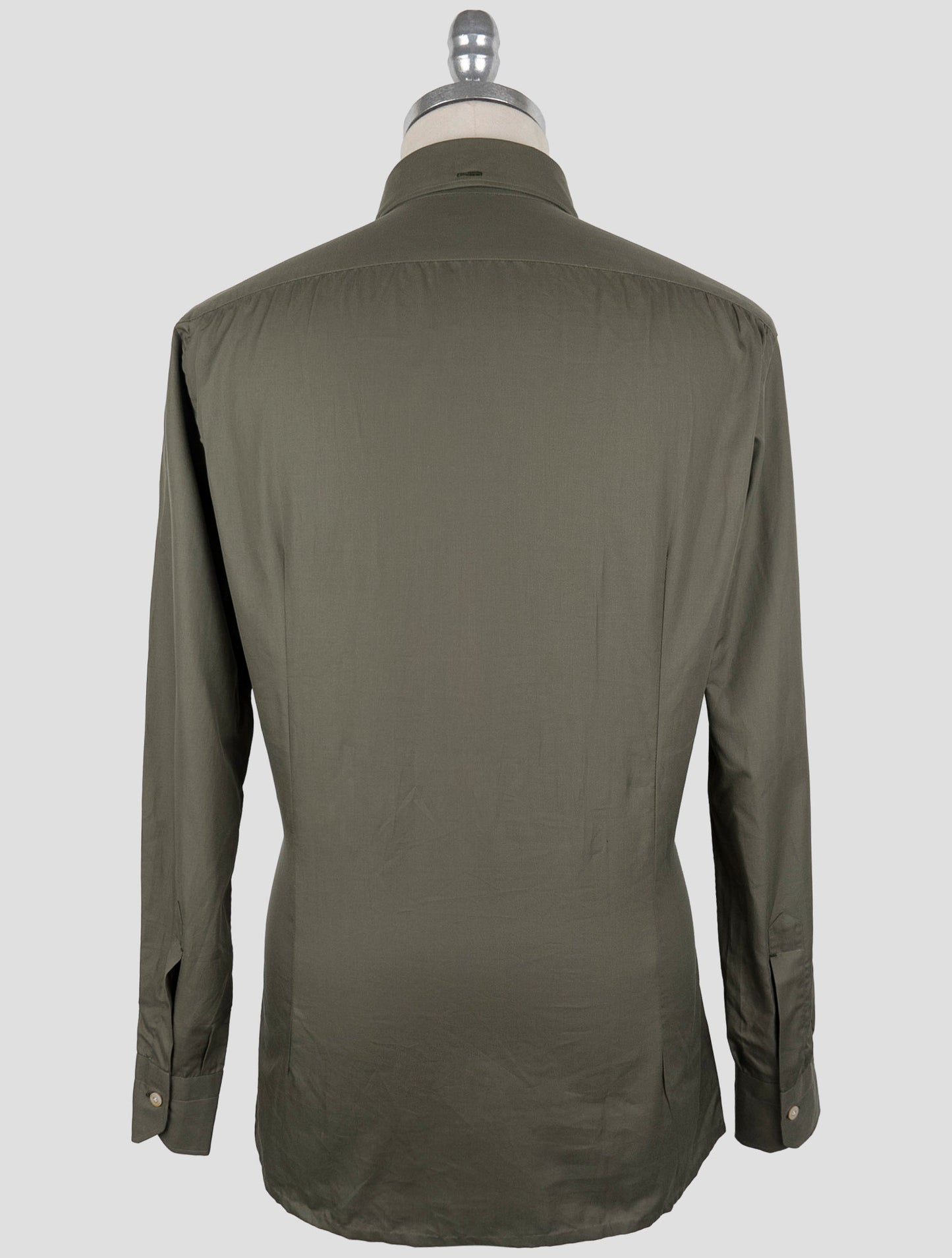 Kiton Green Cotton Shirt